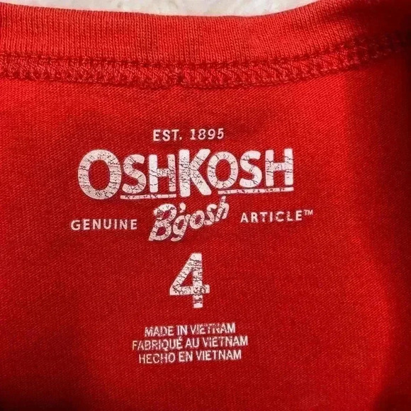 OshKosh Shirt Number 9 Orange Size 4T - Picture 8 of 16